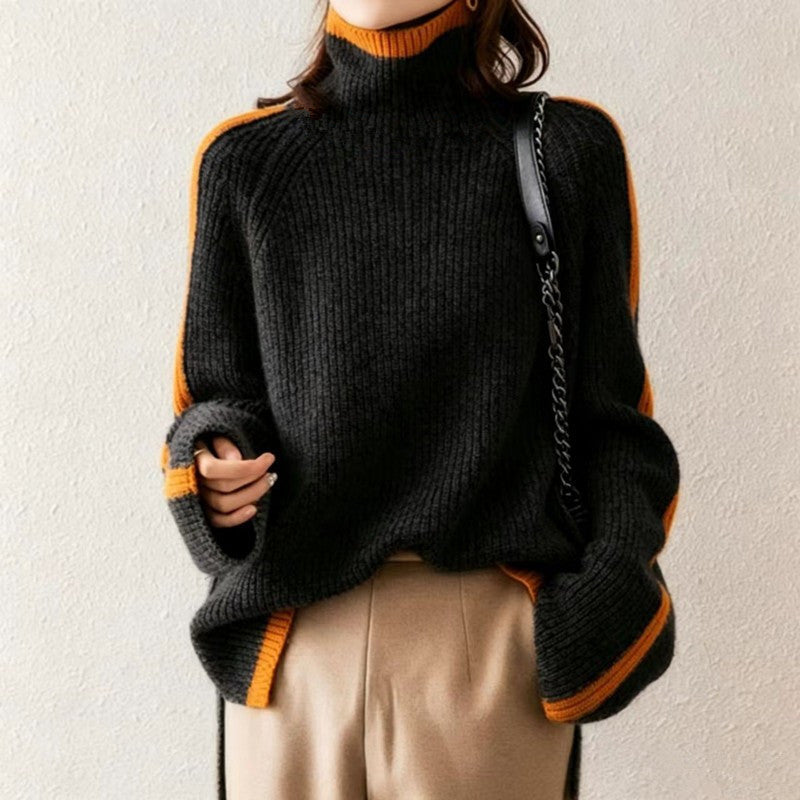 Luciel Thick Knit Mélange Turtleneck