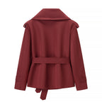 Avéra Tailored Double-Breasted Trench Coat