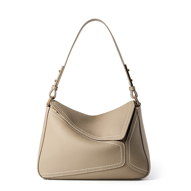 Élise Pillow Leather Underarm Handbag