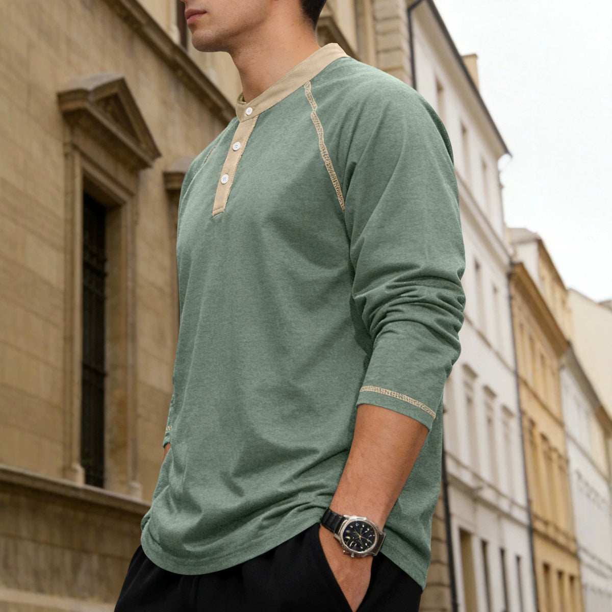Blake Holloway Vintage Cotton-Blend Henley