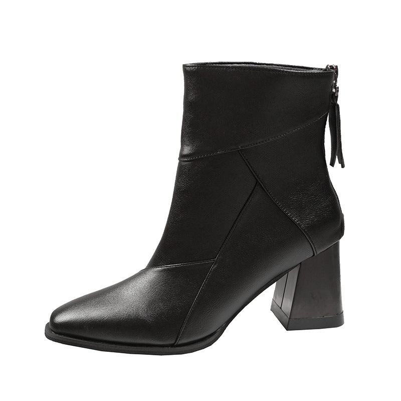 Élise Sculpted Block Heel Ankle Boots