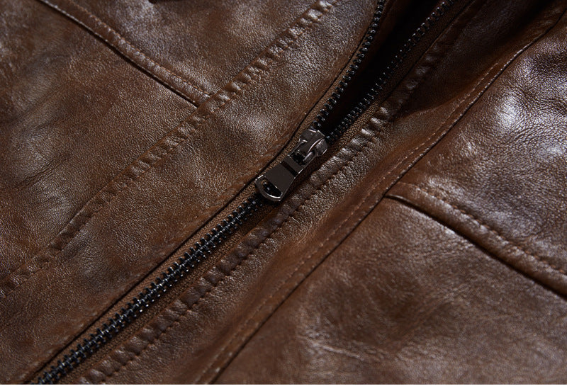 Stryde Vintage Aviator Layered Hoodie Jacket