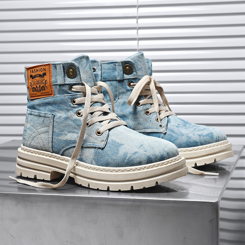Jonathan NYC Denim Rugged Cargo Boots