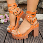 Élise Roman Gladiator Platform Heels