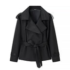 Avéra Tailored Double-Breasted Trench Coat