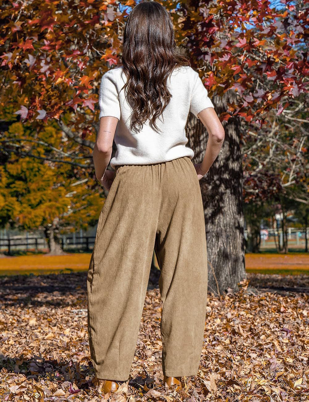 Josephine Relaxed Corduroy Wide-Leg Pants