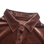 Léa Velvety Long-Sleeves Dress Shirt