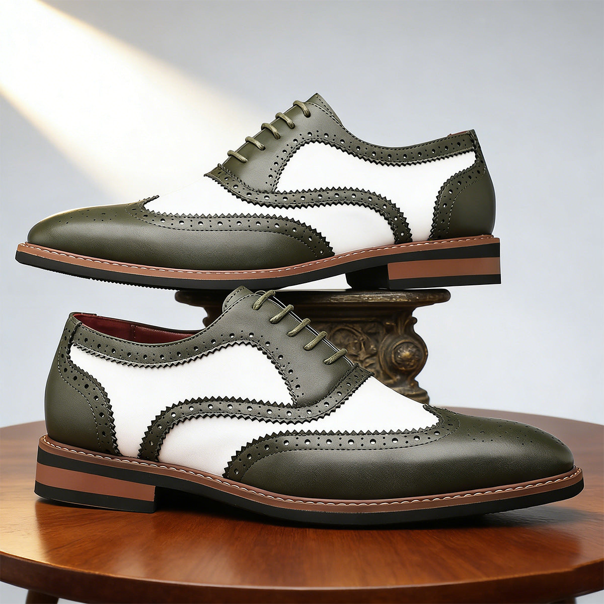 Stirling Two-Tone Wingtip Dress Oxfords