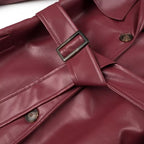 Léa Signature Vegan Leather Trench Coat