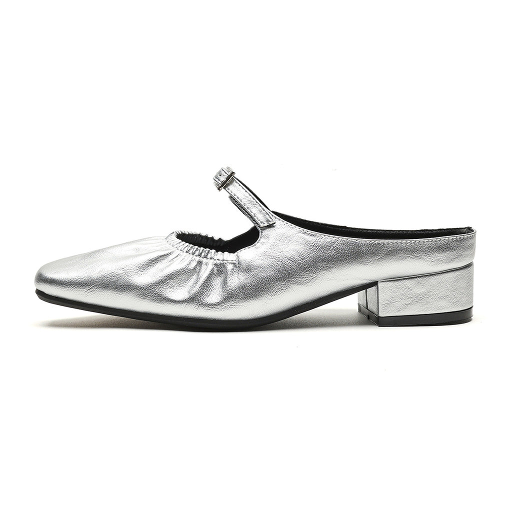 Élise Parisian Chic Square Toe Mary Jane Flats