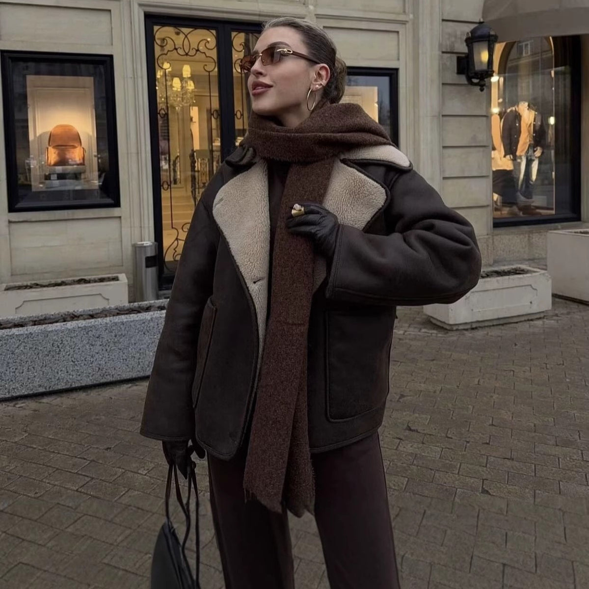 Léa Fall Fur-Lined Chic Jacket