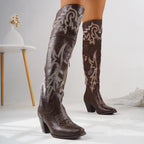 Élise Western Cowboy Knee High Boots