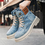 Jonathan NYC Denim Rugged Cargo Boots