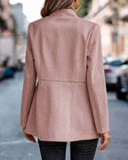 Léa Business Casual Buttonless Jacquard Jacket