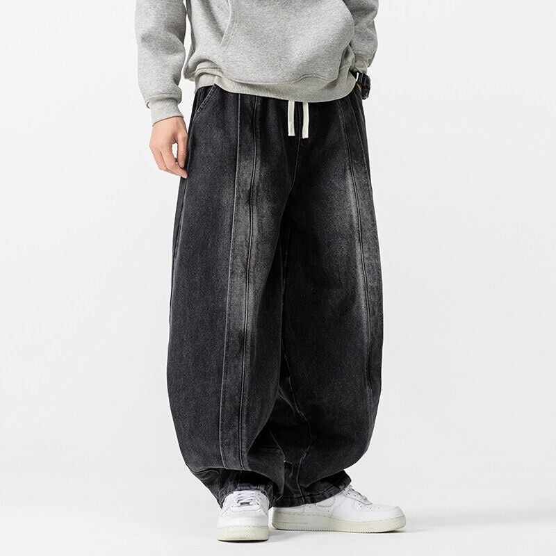 Urban Theory Vintage Washed Denim Baggy Jeans