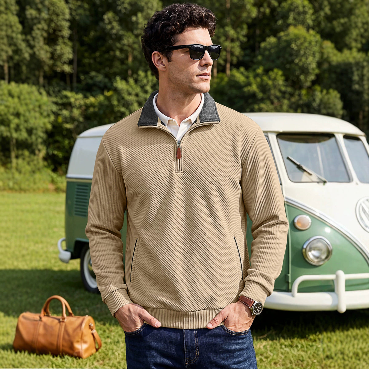 Blake Holloway Classy Alpine Lapel Pullover