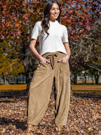 Josephine Relaxed Corduroy Wide-Leg Pants