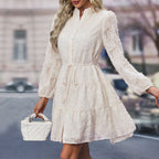 Léa Vintage Floral Lace Midi Dress