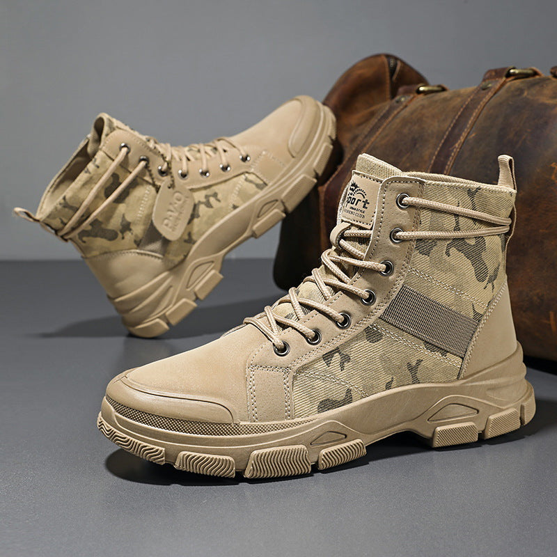Ridge Rugged Camouflage Work Boots