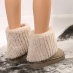 Élise Cozy Fur Cuff Winter Booties