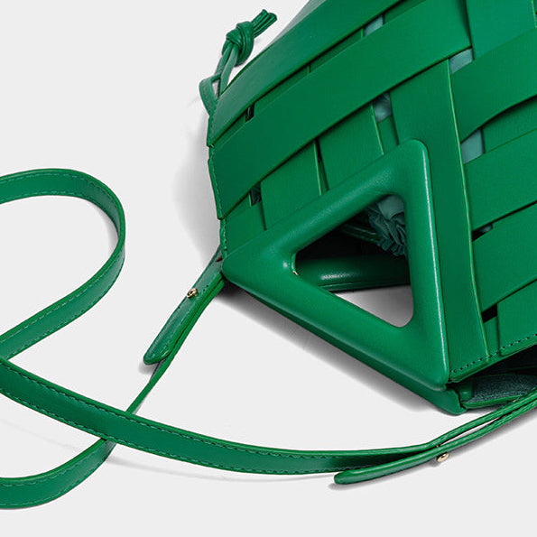 Élise Woven Vegan Leather Handbag