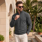 Blake Holloway Diamond Knit Mock Neck Pullover