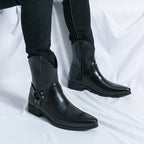 Sterling Pointed-Toe High Top Western Boots