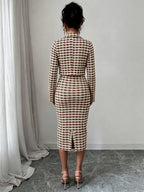 Léa Elegant Tweed Jacket & Dress Set