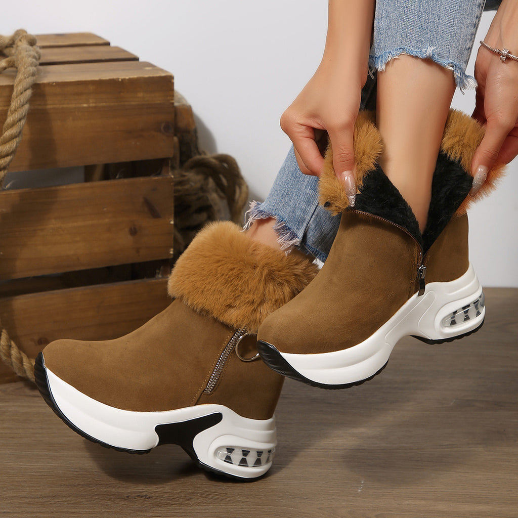 Élise Fur Lined Vegan Suede Boots