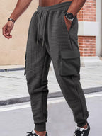 Clifford Waffle Knit Gym Cargo Joggers