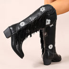 Élise Floral Western Cowboy Boots