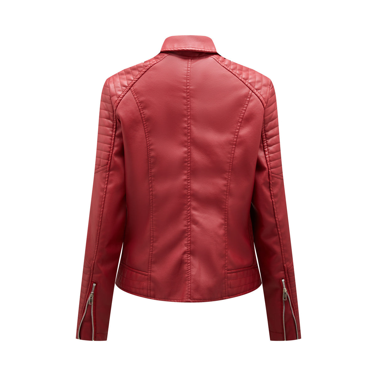 Léa Classic Moto Vegan Leather Jacket