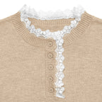 Léa Elegant Lace Sweater Cardigan