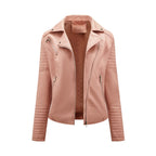 Léa Classic Moto Vegan Leather Jacket