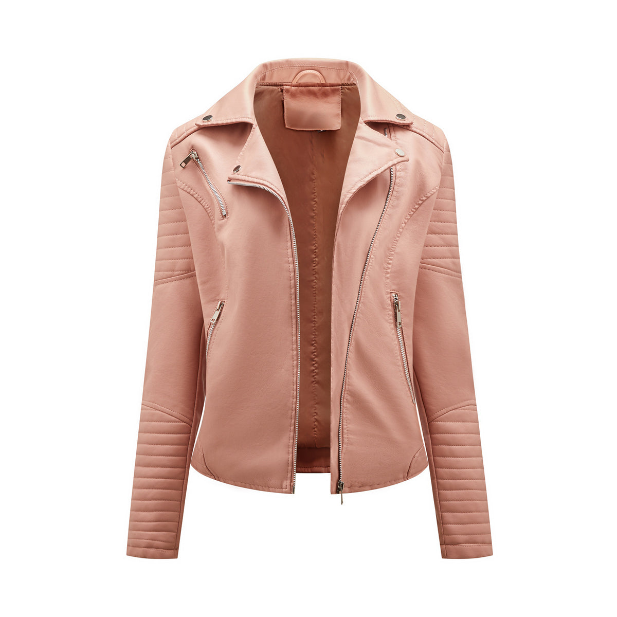 Léa Classic Moto Vegan Leather Jacket