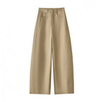 Luciel High-Waist Curved Palazzo Trousers