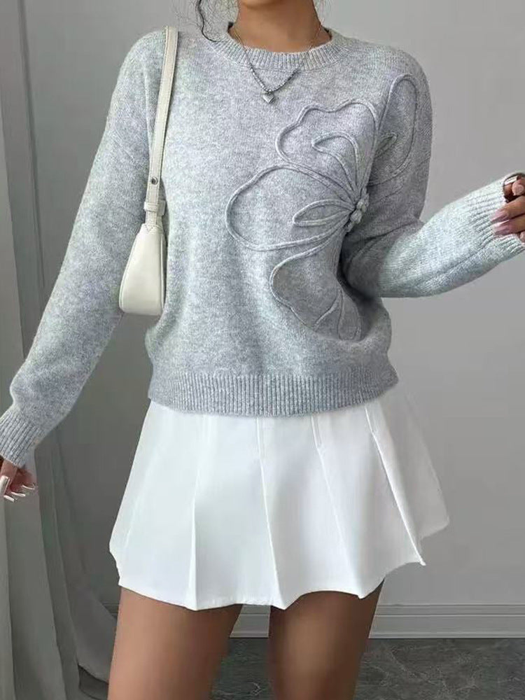 Léa Floral Embroidered Knit Pullover