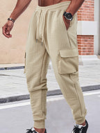 Clifford Waffle Knit Gym Cargo Joggers