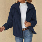 Léa Warm Microfleece Lapel Jacket