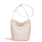 Élise Woven Vegan Leather Bucket Bag