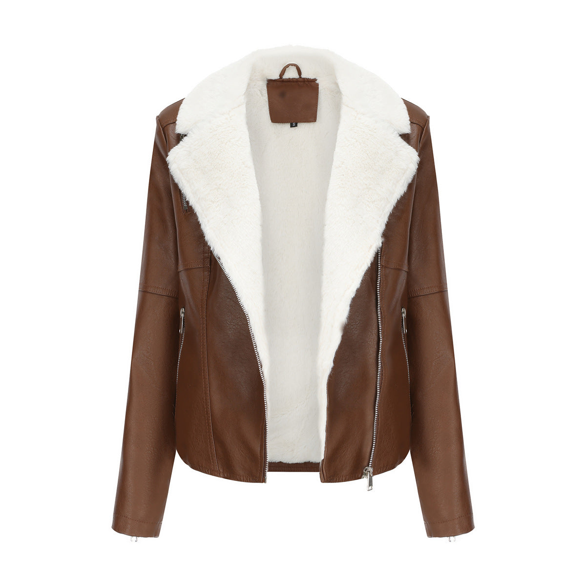 Penelope Vegan Leather Aviator Jacket