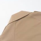 Léa Cropped Double-Breasted Trench Jacket