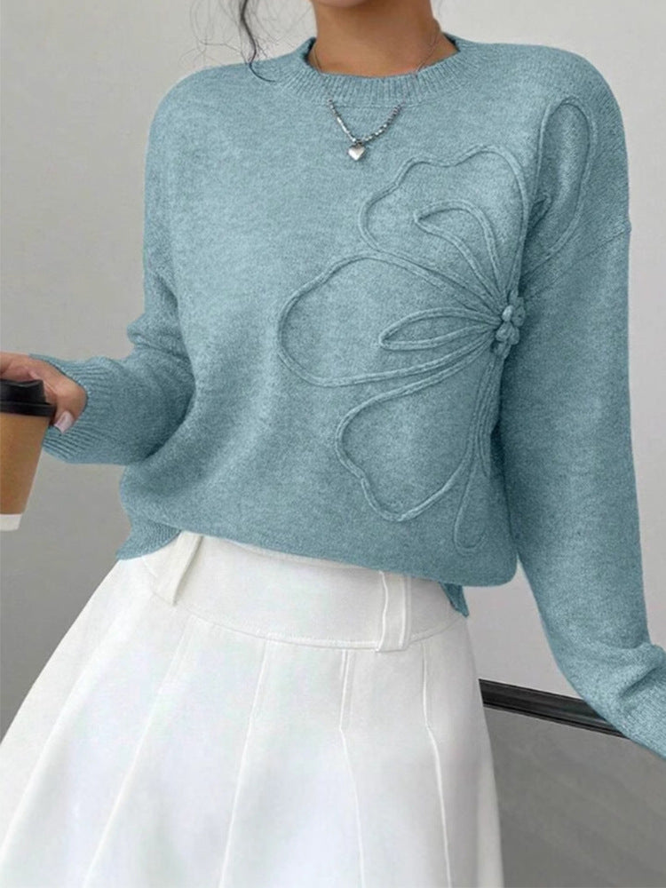 Léa Floral Embroidered Knit Pullover