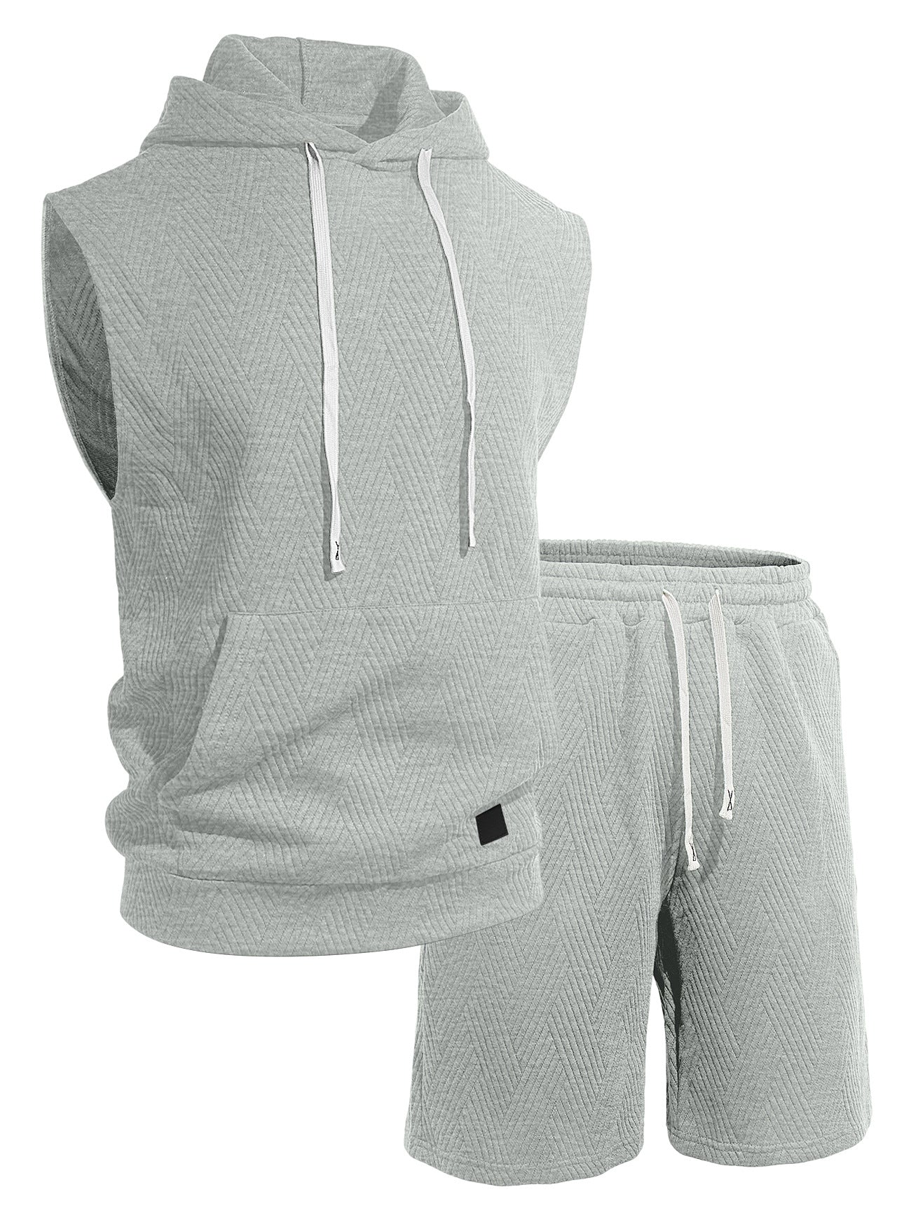 Axel Active Hooded Tank & Shorts Gym Set