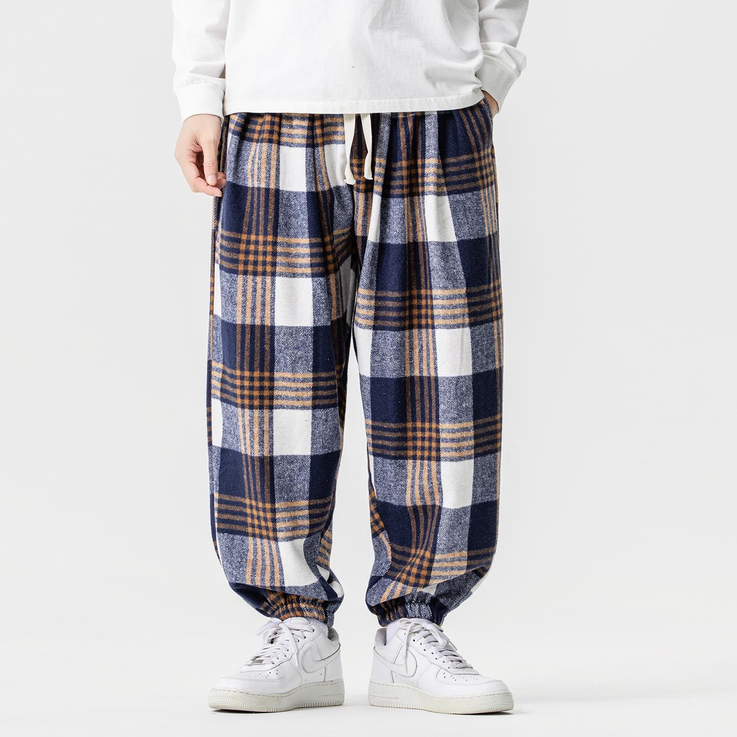 Urban Theory Plaid Baggy Jogger Pants