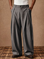 Daniel Brooks Pleated Wide Leg Slacks