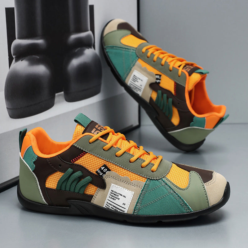 Jonathan Vintage Patchwork Low-Top Trainer