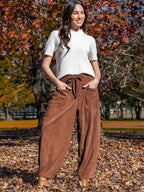 Josephine Relaxed Corduroy Wide-Leg Pants