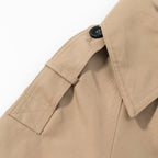Léa Cropped Double-Breasted Trench Jacket