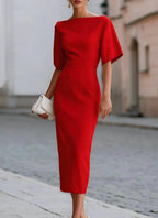Penelope Waist-Cinching Dolman Sleeve Dress